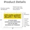Signmission 24 Hour Video Surveillance OSHA Security Notice Sign, Vinyl Decal, 7in W x 5in L, 2PK OS-2PACK-SN-D-57-L-11499 - alternate 6